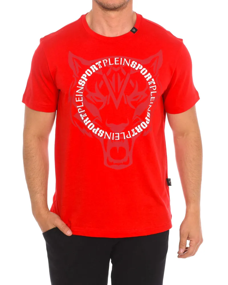 Philipp Plein TIPS402 Herren Kurzarm-T-Shirt Rot