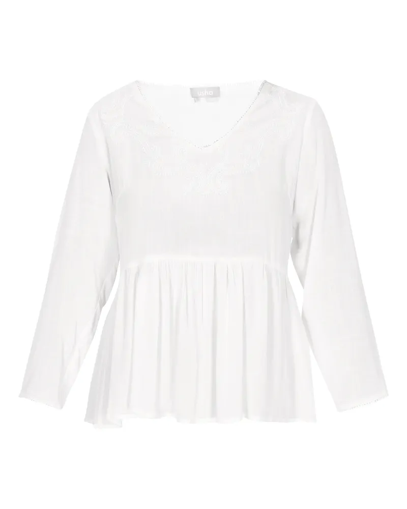 Usha Bluse Frauen Weiß Weiß