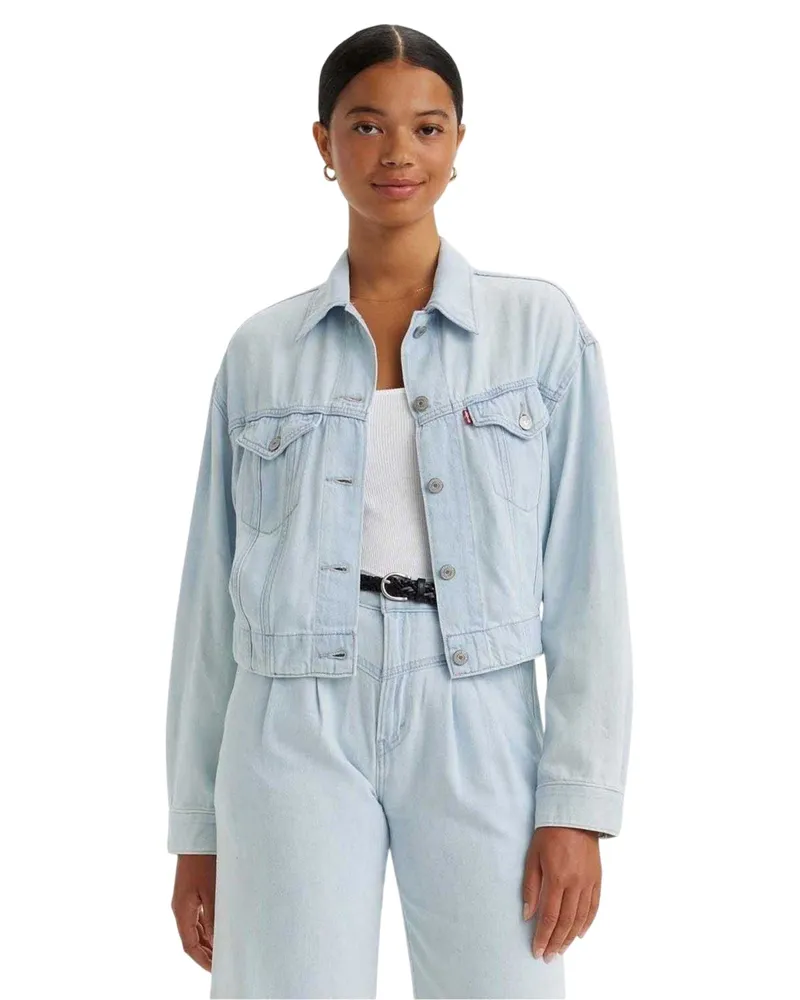 Levi's Truckerjacke für Damen, Baumwolldenim (Hellblau Blau