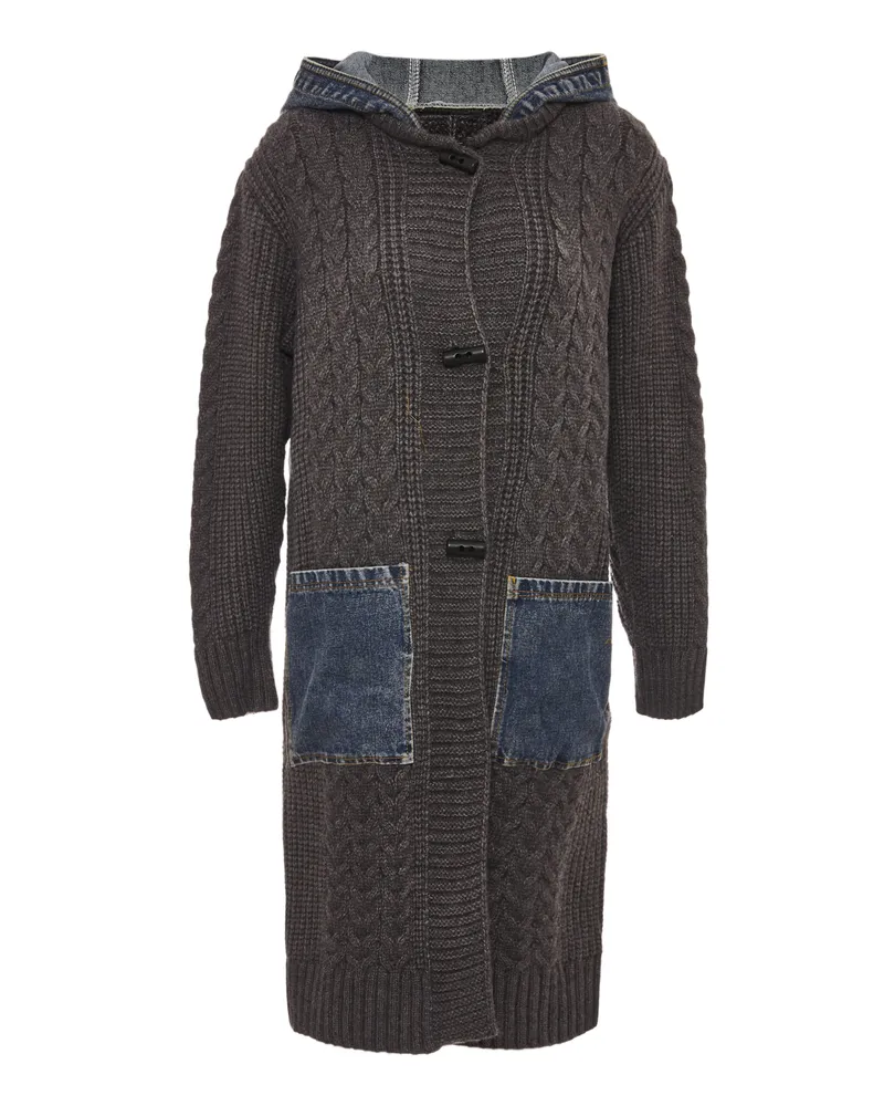 RISA Strickjacke Damen dunkelgrau Dunkelgrau