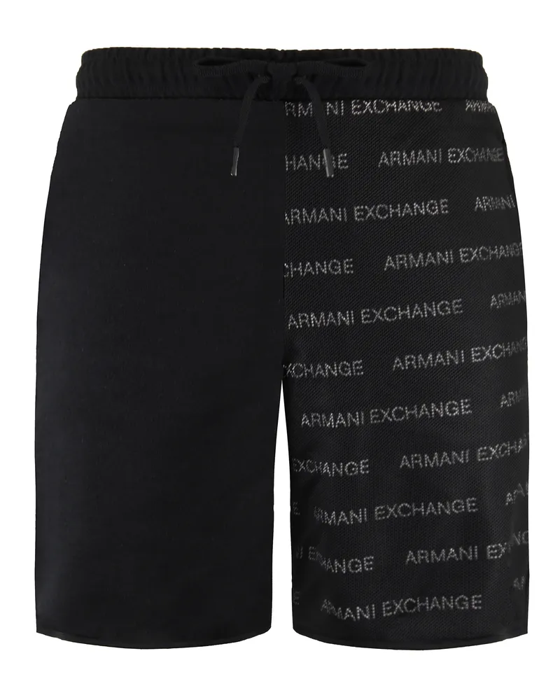Armani Exchange Herren Schwarz/Grau Shorts Schwarz