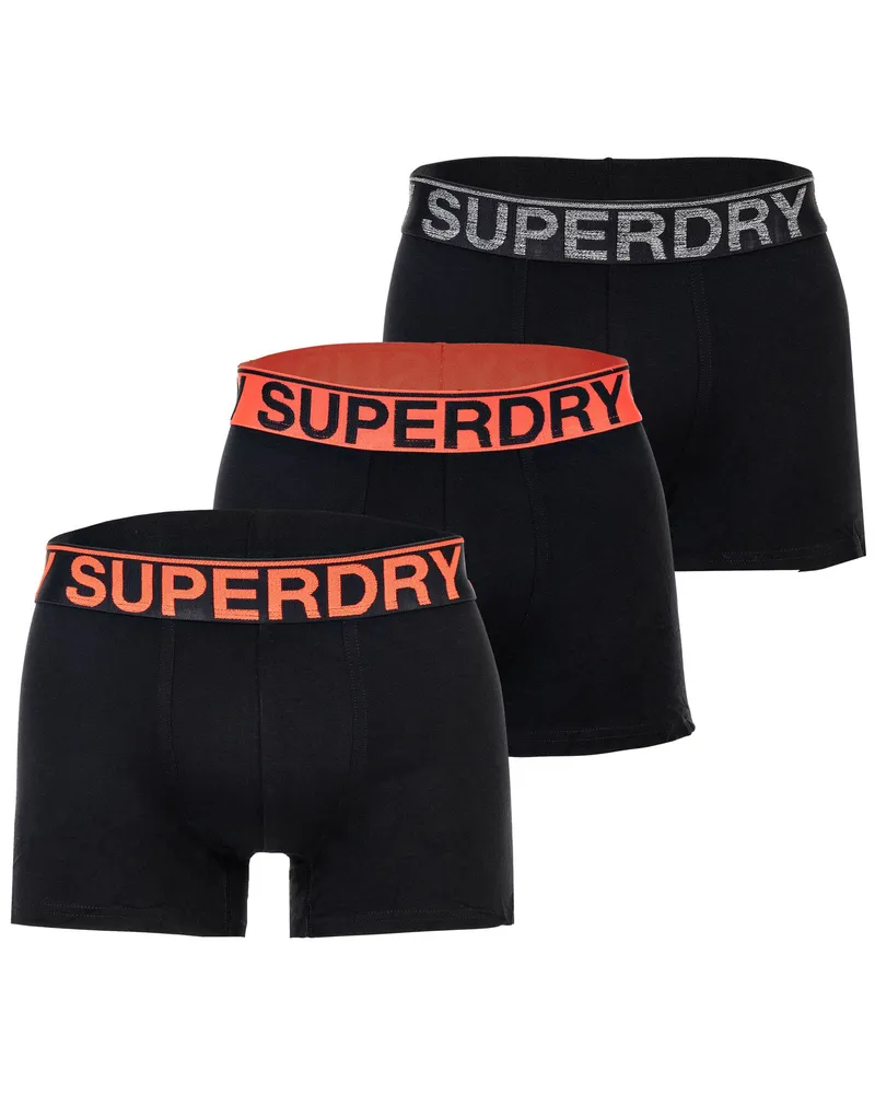 Superdry. 3 Packungsstämme, Schwarz Schwarz