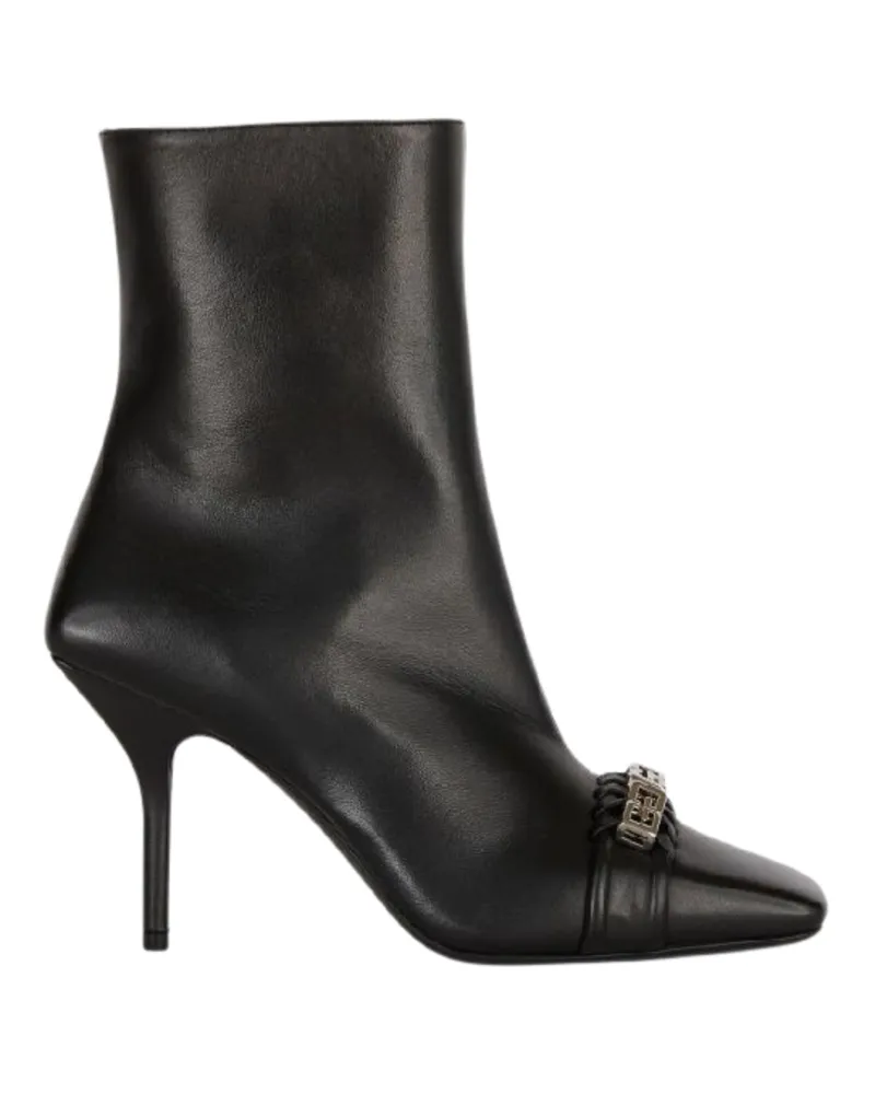 Givenchy Schwarze Stiefeletten im G-Woven-Design von Schwarz