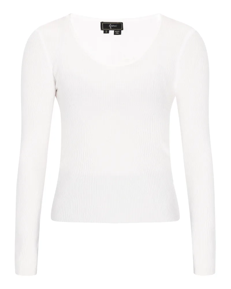 FAINA Pullover Frauen cremefarben Wollweiß