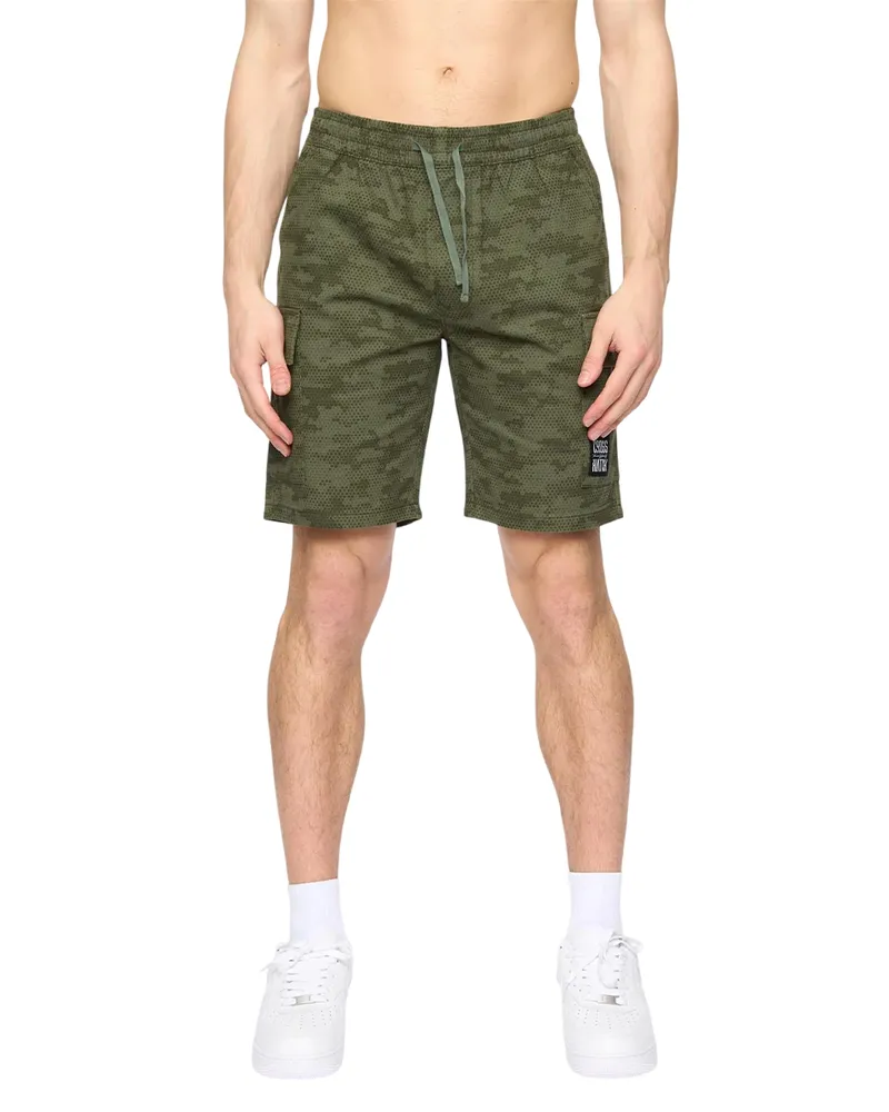 CrossHatch Janscore" Cargo-Shorts für Herren (Tiefes Olivgrün Waldgrün