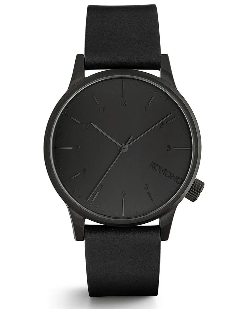 Komono Uhr Winston Regal Schwarz Schwarz