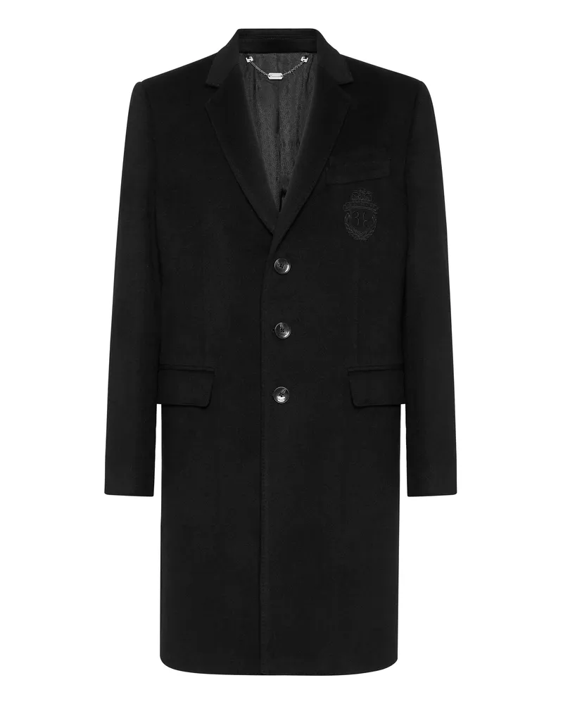 Billionaire Long Coat - Schwarz Schwarz