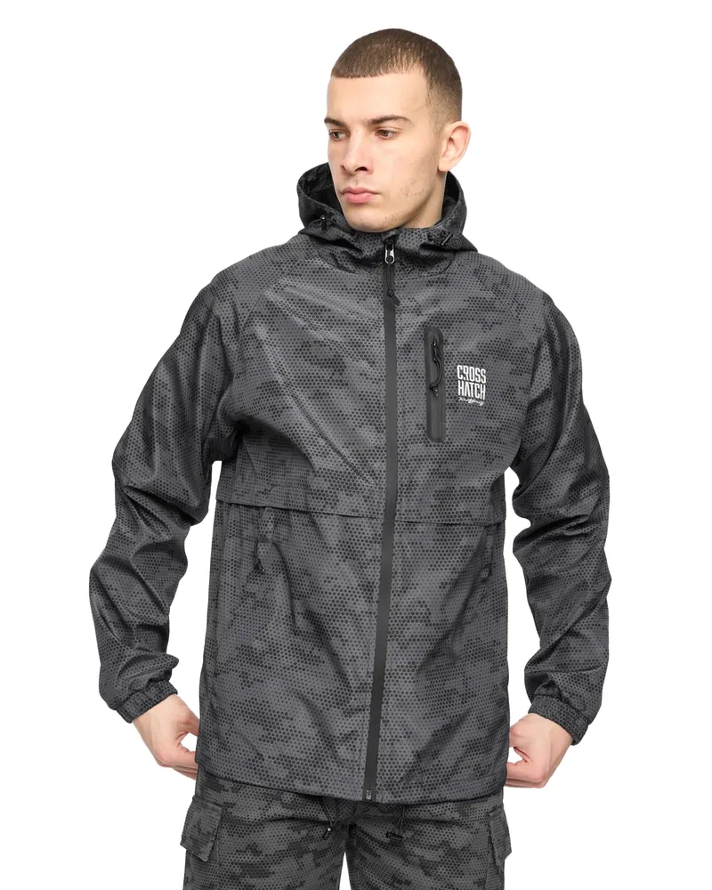 CrossHatch Janscore" Jacke für Herren (Dunkelgrau Grau