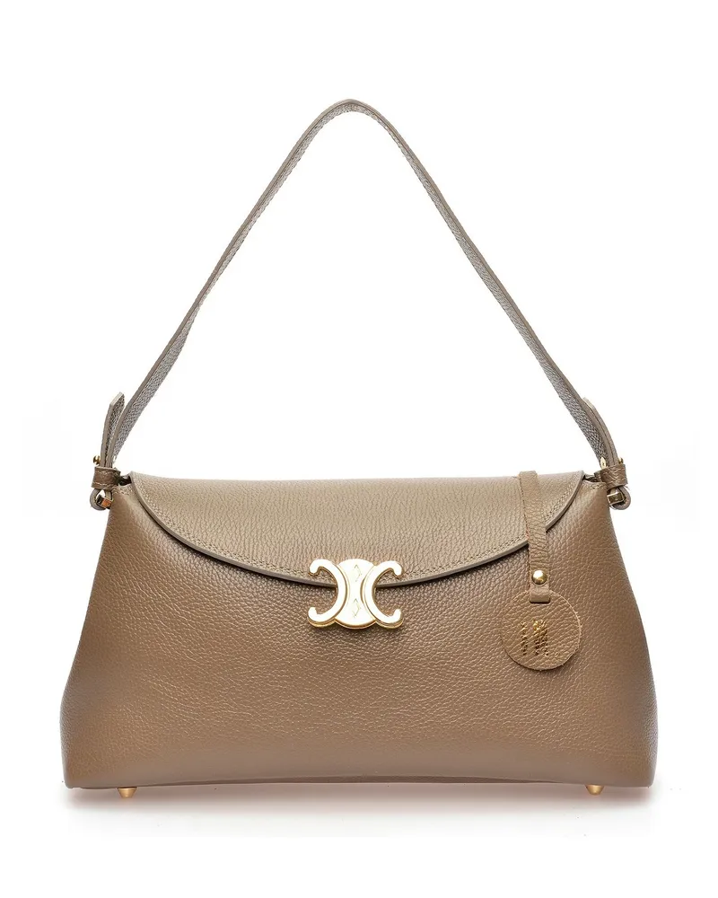 Anna Luchini Beige Rindsledertasche Beige