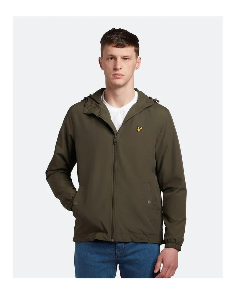 Lyle & Scott Jacke für Herren, mit Kapuze, Wasserbeständig (Oliv Oliv