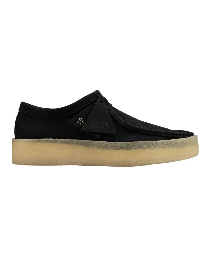 Clarks Wallabee Cup" Bootsschuhe für Herren, Leder, Mokassin-Spitze (Schwarz Schwarz
