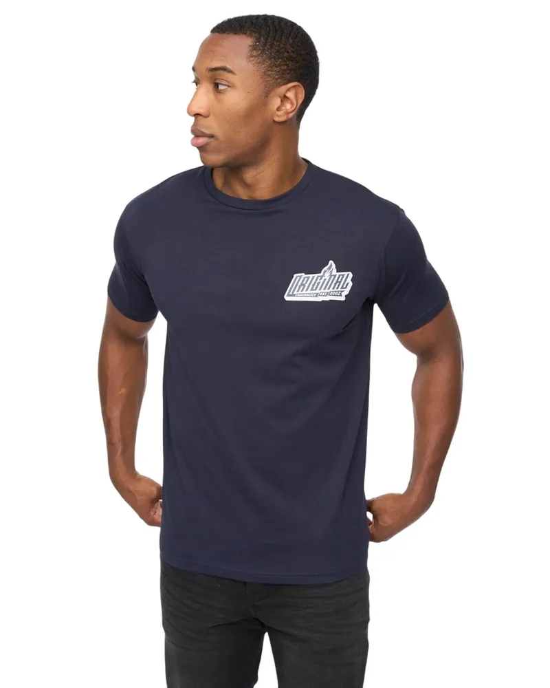 CrossHatch Jampstead" T-Shirt für Herren (Marine Marineblau