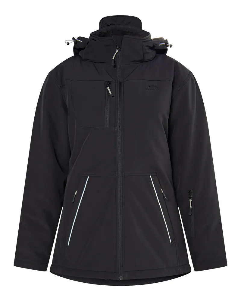 IceBound Softshelljacke Damen Schwarz Schwarz