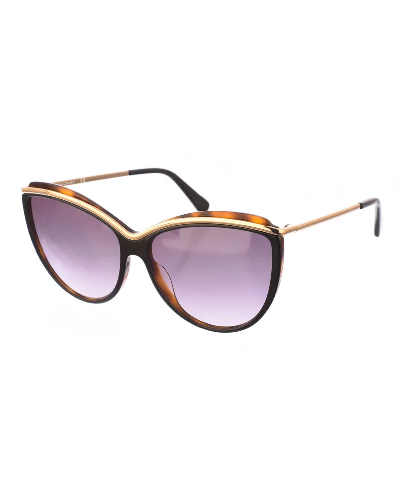 Longchamp Acetat-Sonnenbrille in Schmetterlingsform LO676S Damen Schwarz