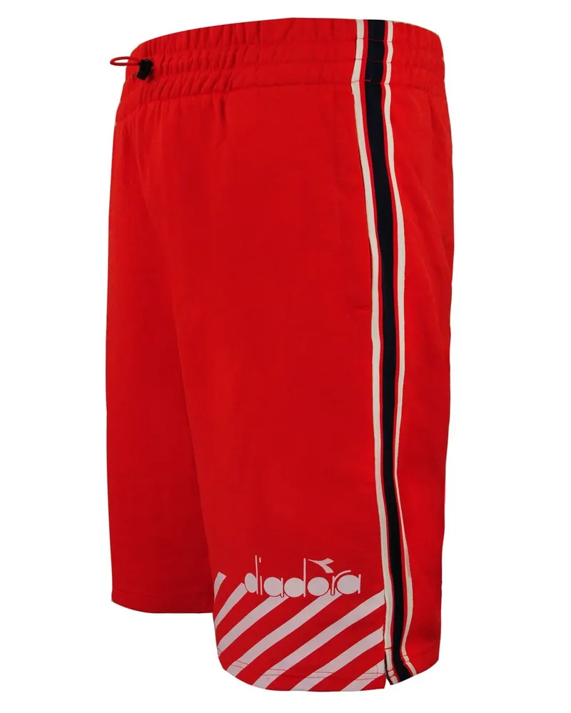 Diadora Bermuda Mens Red Shorts Rot