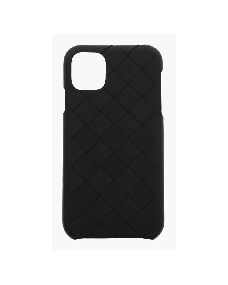 Bottega Veneta iPhone 11-Hülle aus Intreccio-Leder in Schwarz Schwarz