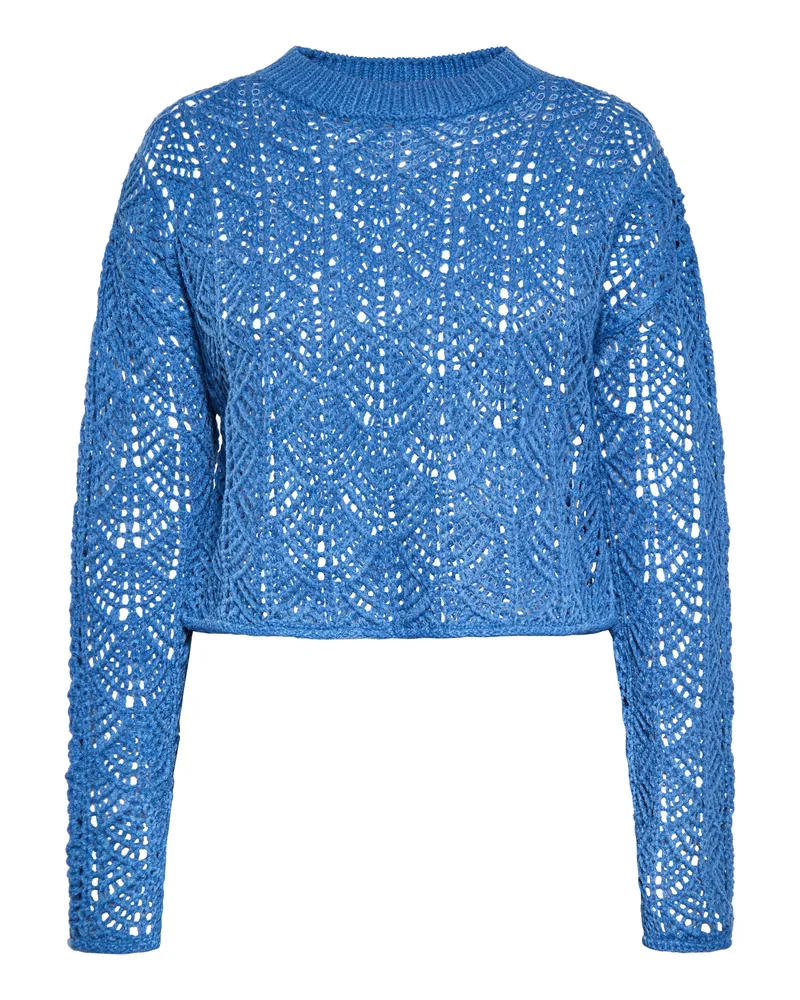 IZIA Strickpullover Damen blau Blau