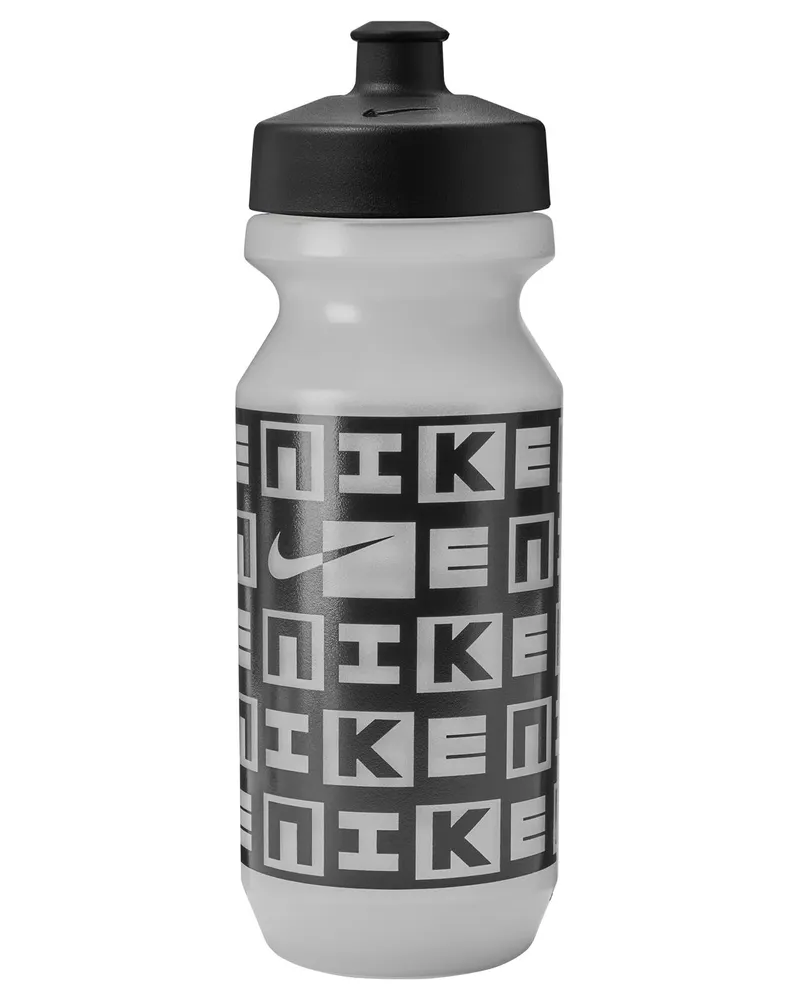 Nike Big Mouth" Wasserflasche, Bildlich, 650ml (Transparent/Schwarz Transparent