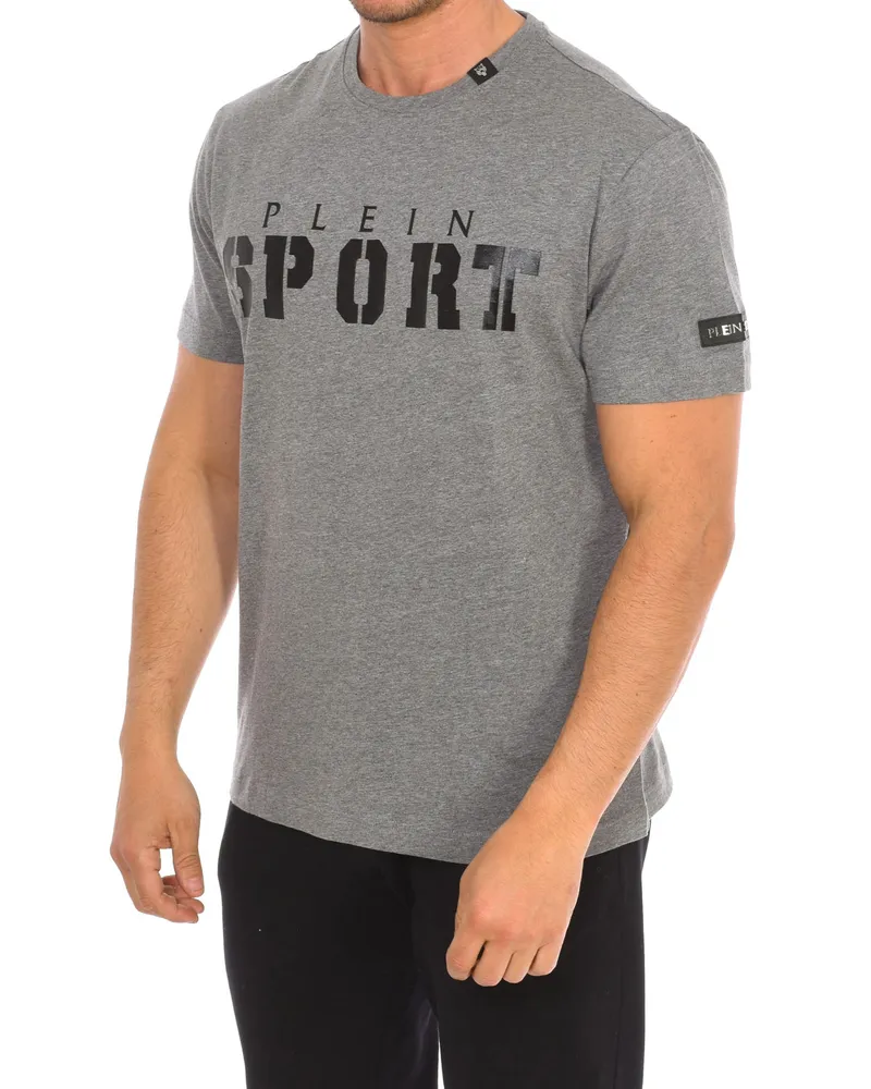 Philipp Plein TIPS400 Kurzarm-T-Shirt für Männer Grau