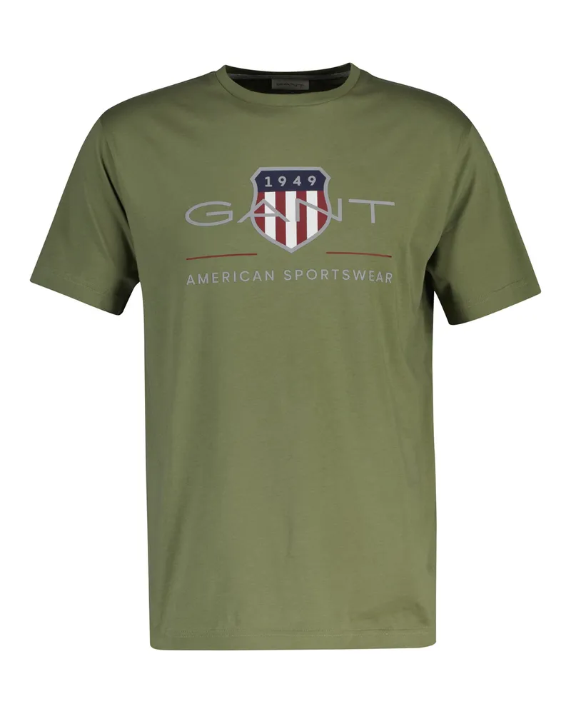 Gant Reg Archive Shield T‑Shirt - Grün Grün