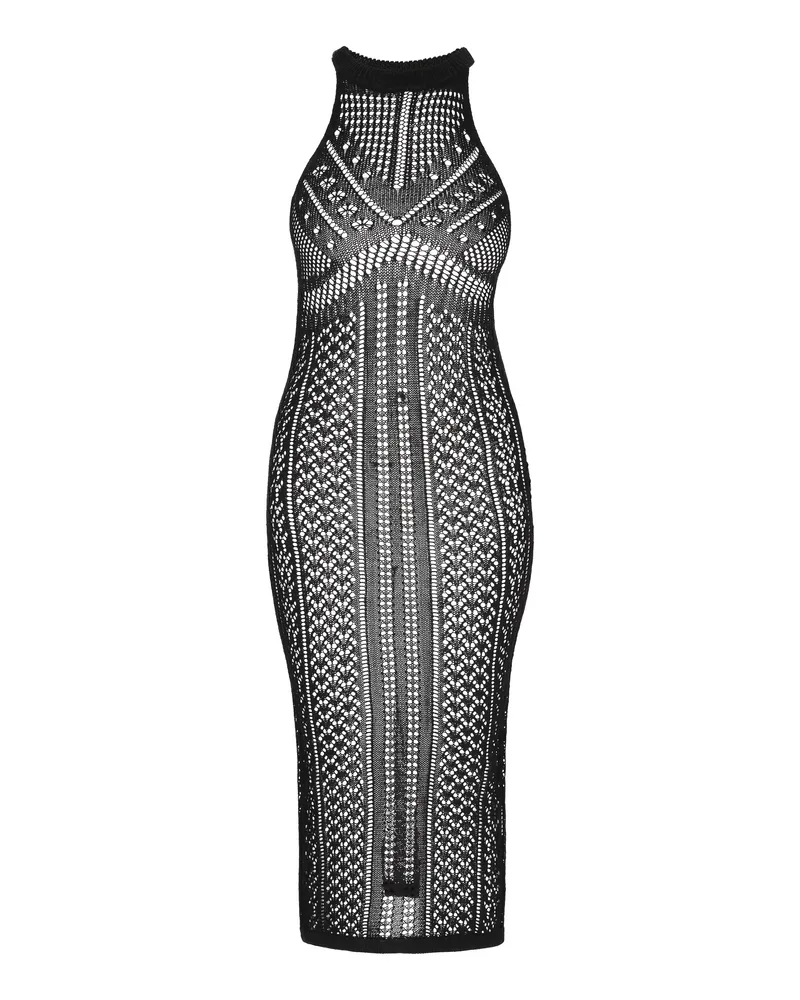 IZIA Kleid Frauen Schwarz Schwarz