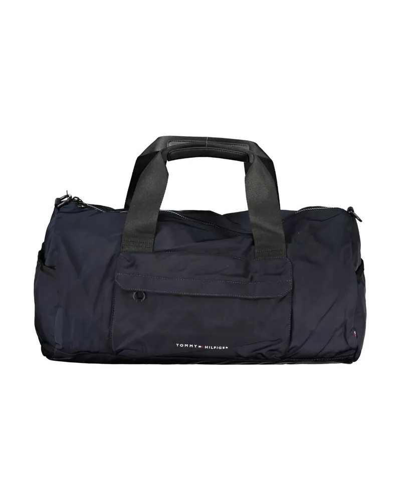 Tommy Hilfiger Blaue Polyester-Handtasche Blau
