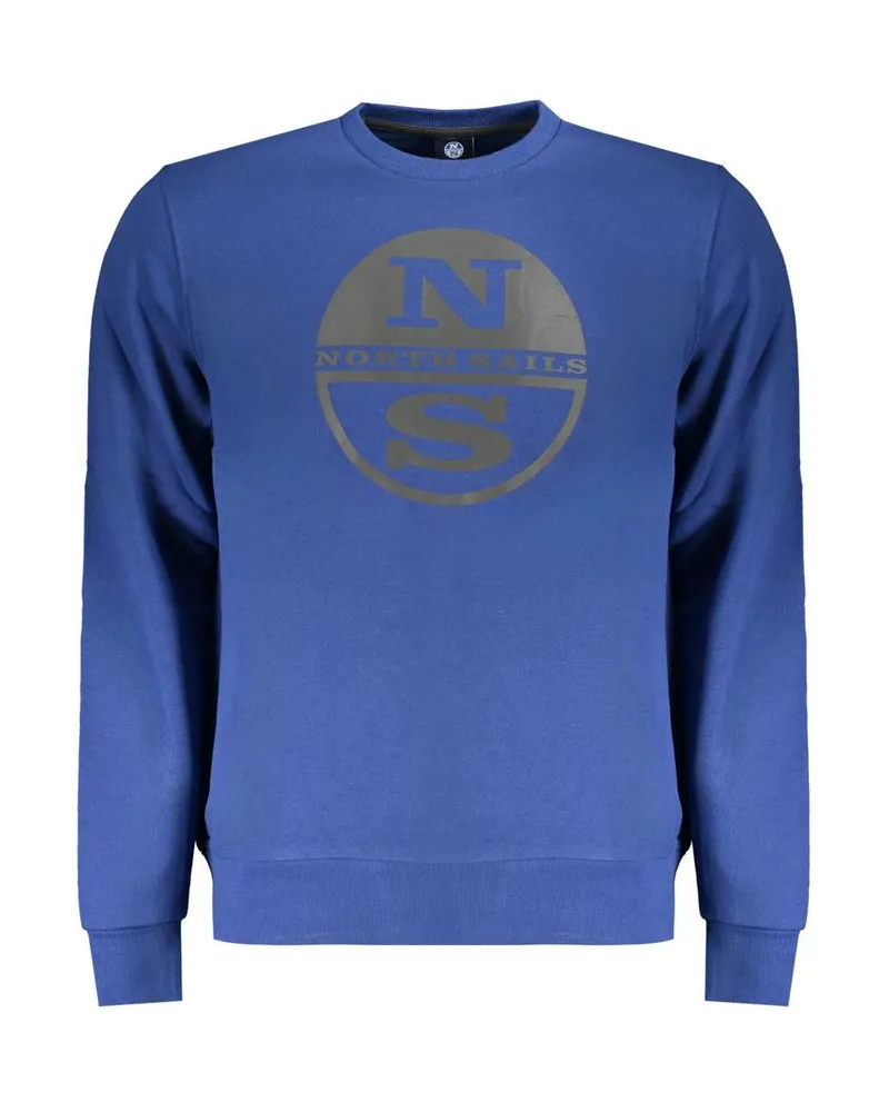 North Sails Crew Neck Sweatshirt Nslogo Mittelblau