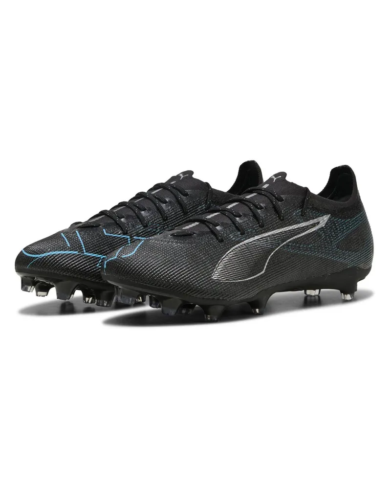 Puma Ultra Pro" Fußballschuhe mit festem Boden für Herren (Schwarz/Silber Schwarz