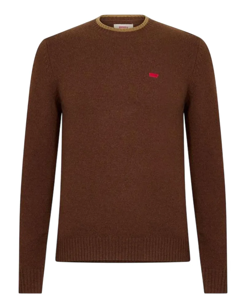 Levi's Pullover für Herren, Rundhalsausschnitt (Braun Braun