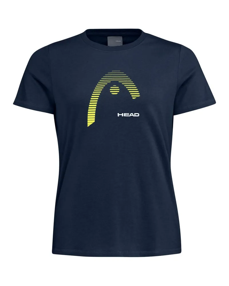 Head Club Lara Damen-Tennis-T-Shirt - Marineblau Marineblau