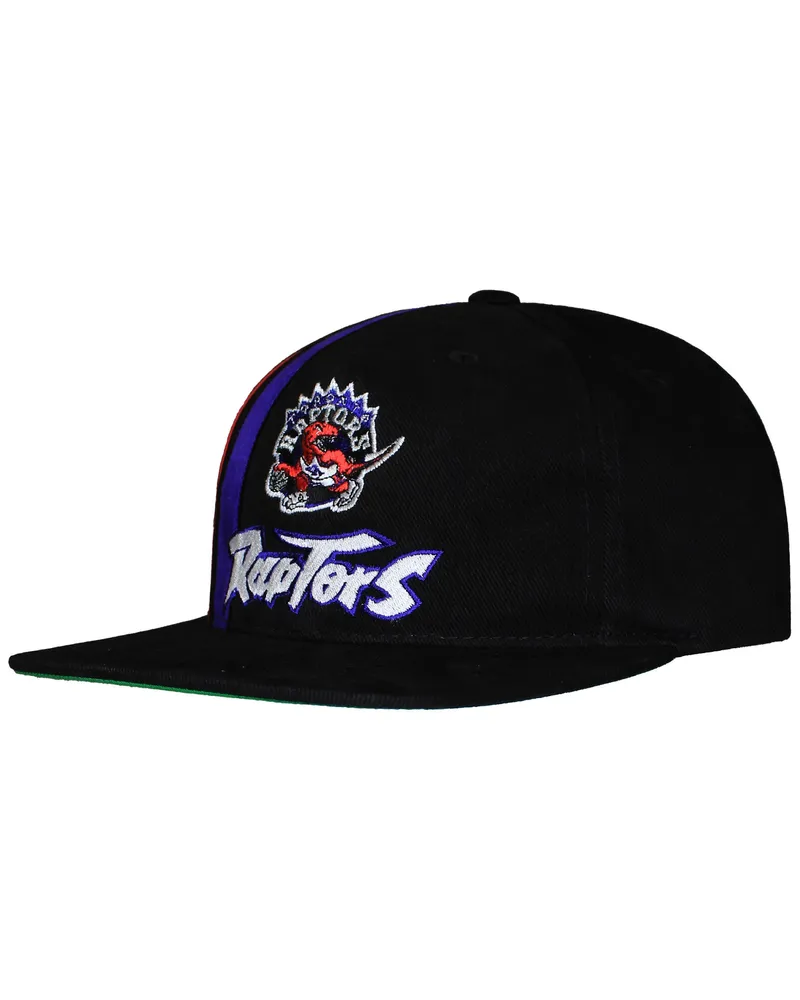 Mitchell & Ness NBA Toronto Raptors Team Streifen Cap Schwarz