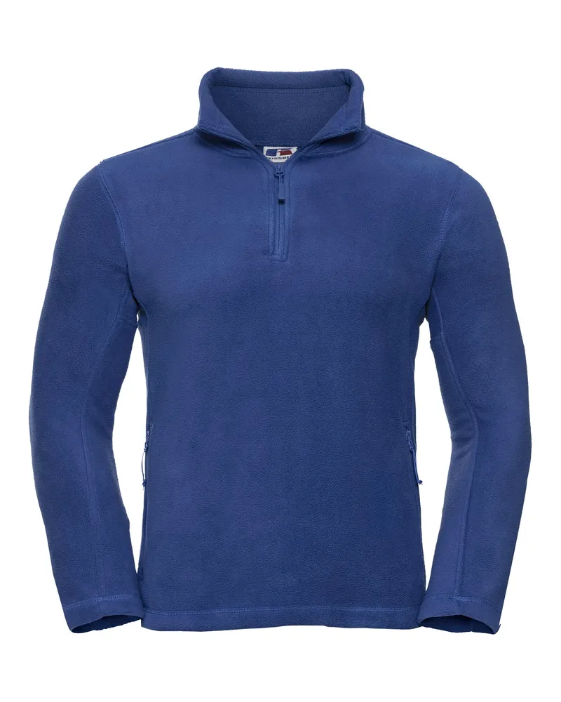 Russell Athletic Russell Herren 1/4 Zip Outdoor Fleece Top (Bright Royal Marineblau