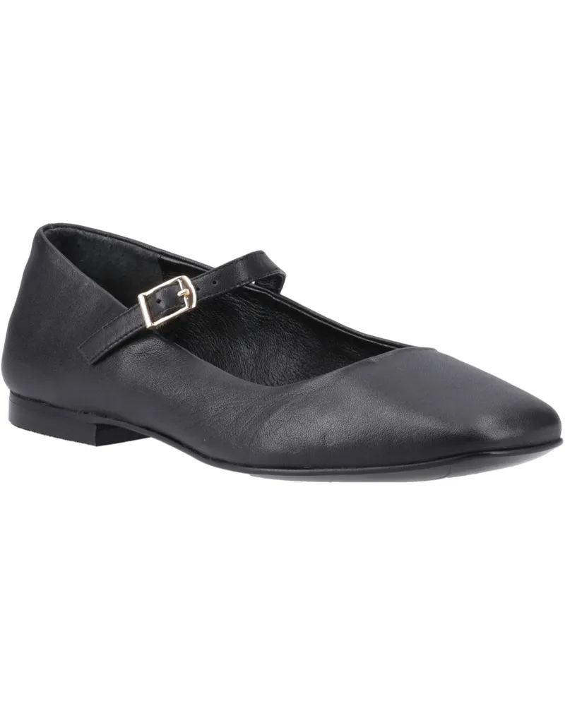 Hush Puppies Pasha Damen Schwarze Lederschuhe Schwarz