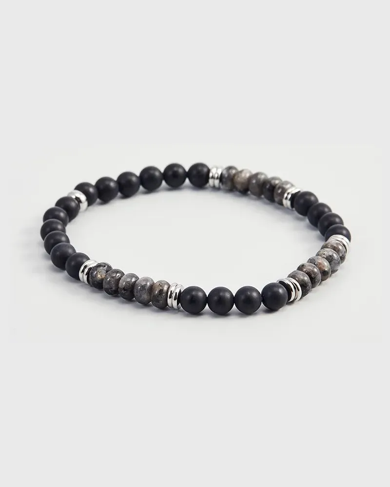 U.S. Polo Assn.  US Polo Assn Jewellery Voyager Armband mit Natursteinen Schwarz