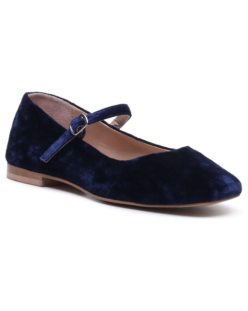 Hush Puppies Pasha Samt Damen Ballerinas Navy Marineblau