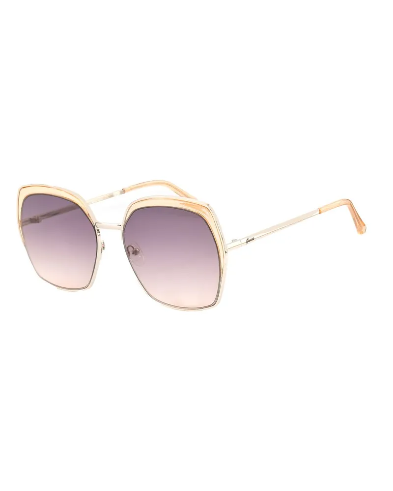 Guess Gu7760 Sonnenbrille mit Verlaufslinse stilvoll Cognac