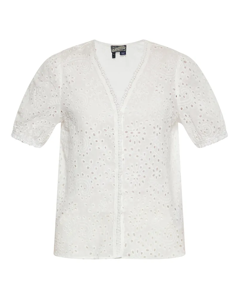DreiMaster Bluse Damen Wollweiß Wollweiß