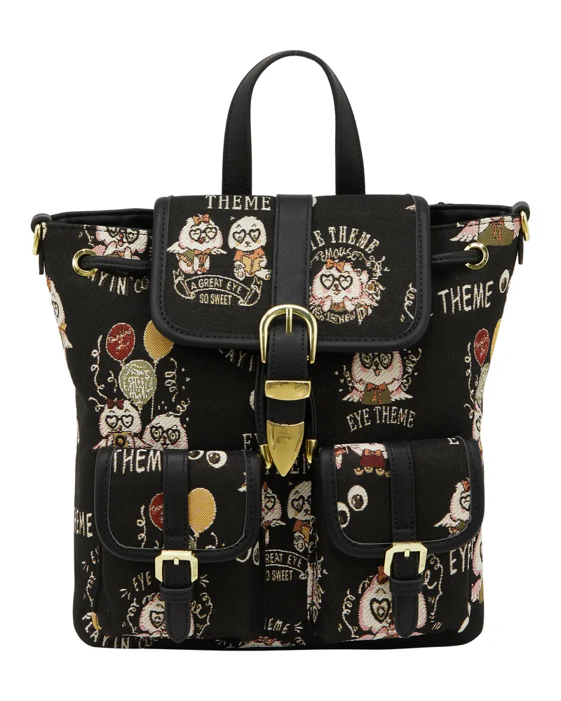 My Mo RUCKSACK RUCKSACK Frauen Schwarz Schwarz
