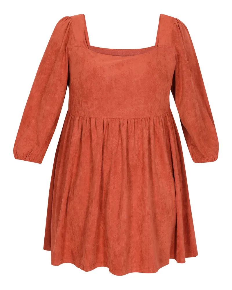 Usha Kleid in großen Größen Frauen Kastanie Kastanienbraun