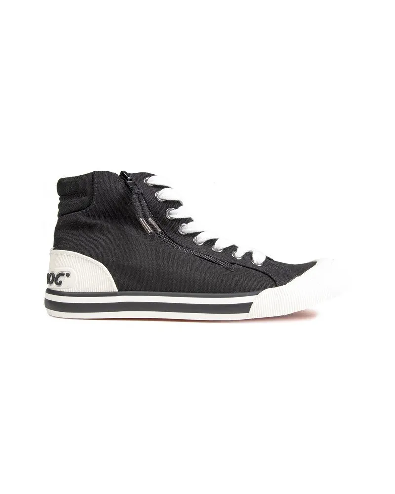 Rocket Dog Jazzin Hi Top Turnschuhe Damen Schwarz