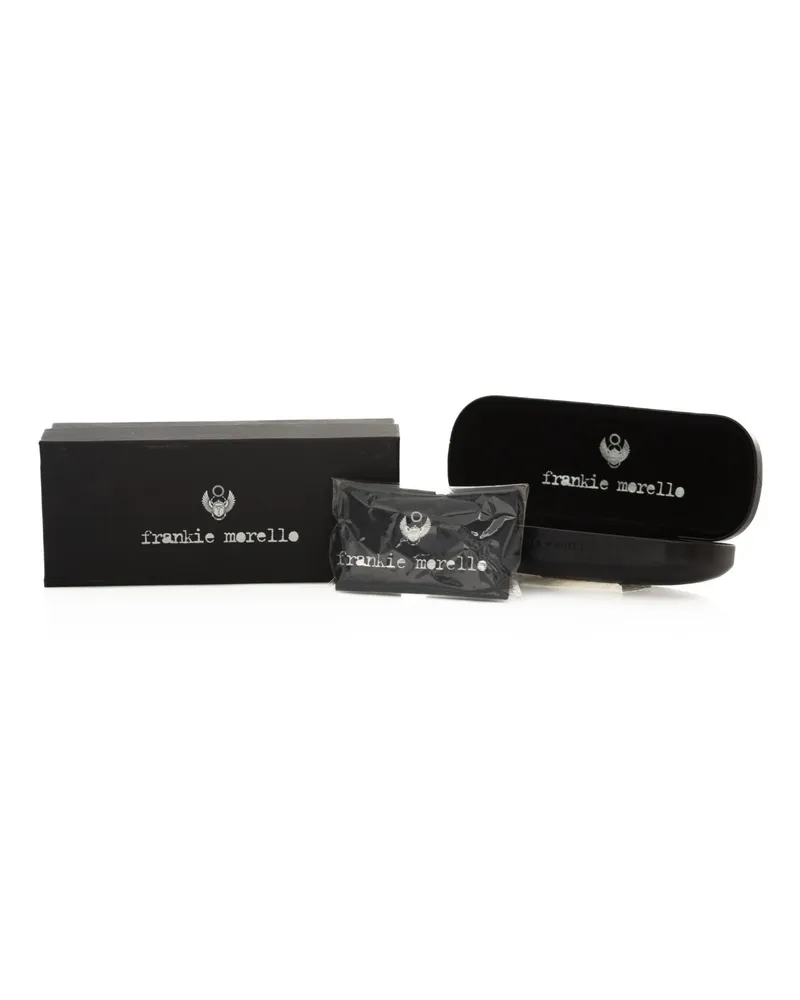 Frankie Morello Aviator Metallrahmen Brille Hellgrau