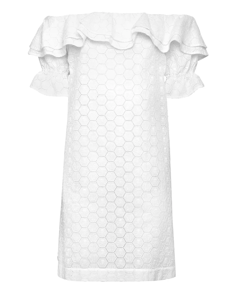 Philipp Plein Minikleid Weiß