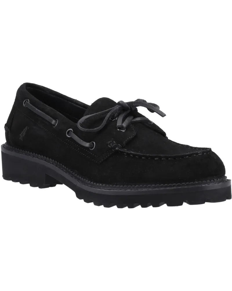 Hush Puppies Geri Wildleder Damen Schwarz Slipper Schwarz