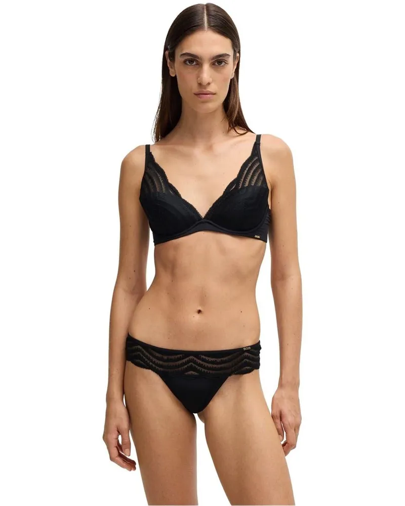 HUGO BOSS BH für Damen, Bügel, Spitze (Schwarz Schwarz