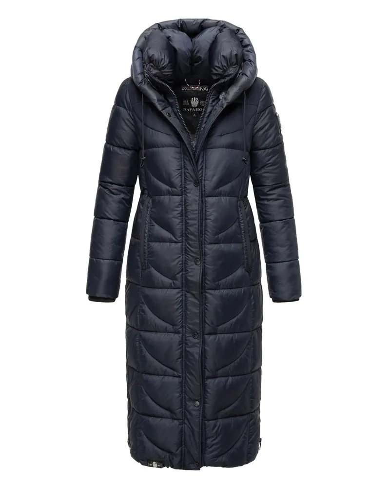 NAVAHOO Damen Steppjacke Waffelchen – Elegant & Warm Blau