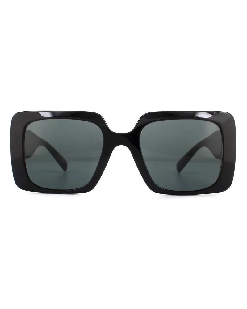 Versace Quadrat Damen Sonnenbrille Schwarz Dunkelgrau Schwarz