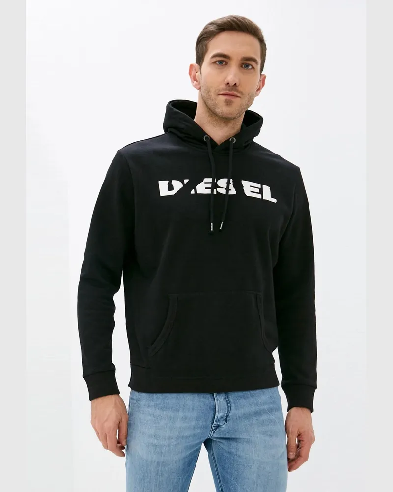 Diesel Agnes BRO Herren Sweat Hoodie in schwarz Schwarz