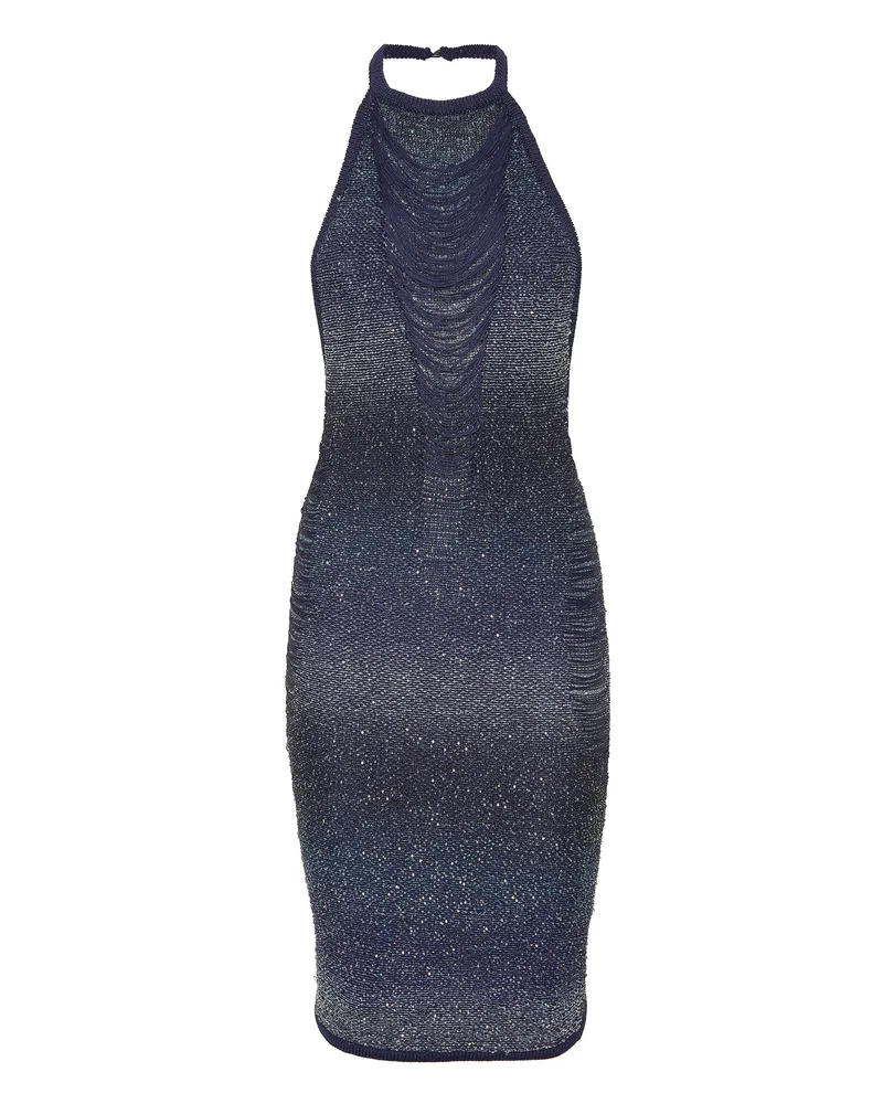 Philipp Plein Strickkleid Blau