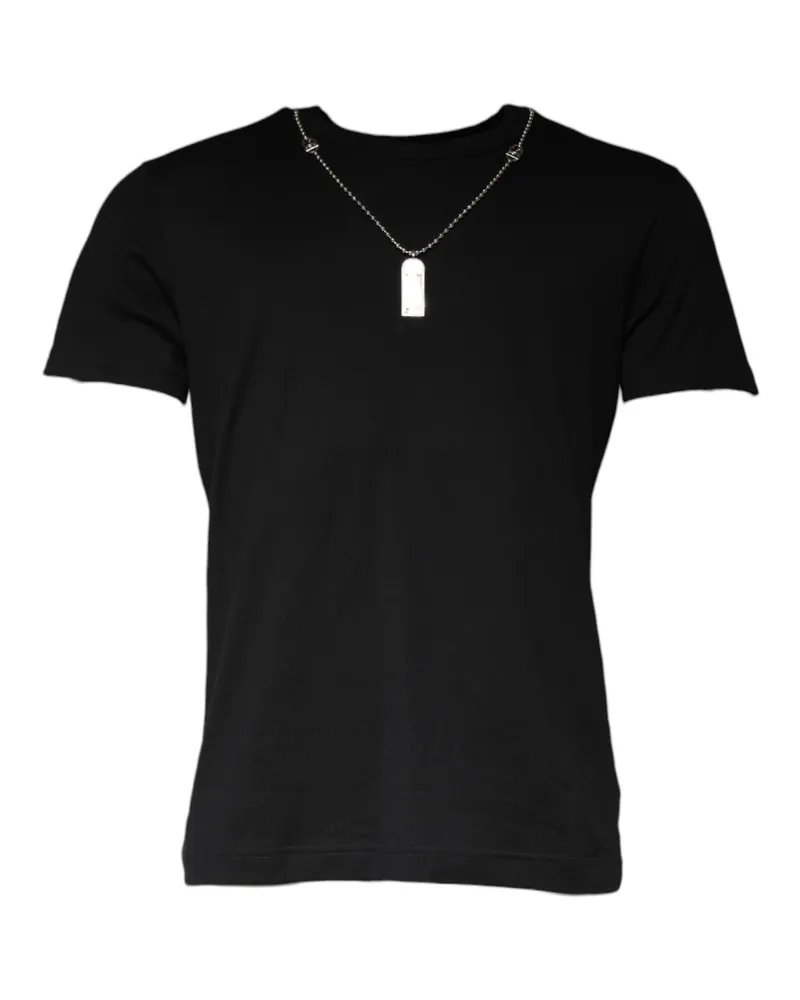 Dolce & Gabbana Crew Neck T-Shirt Tsh87060 Schwarz