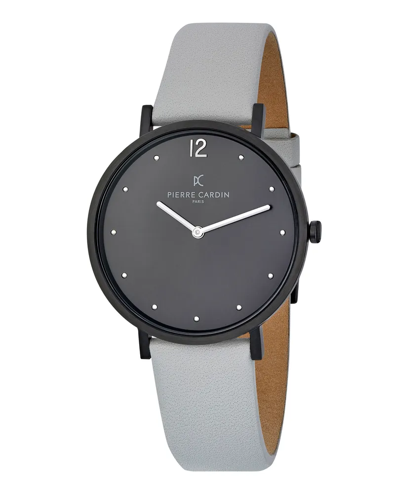 Pierre Cardin Belleville Simplicity Grau Unisex Armbanduhr CBV.1037 Grau